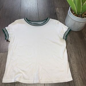 White/green t-shirt